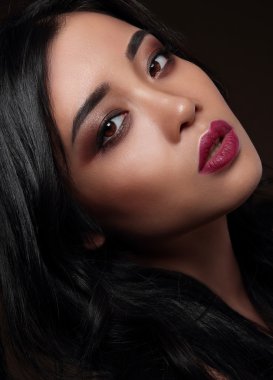 Profesyonel makyaj ile model