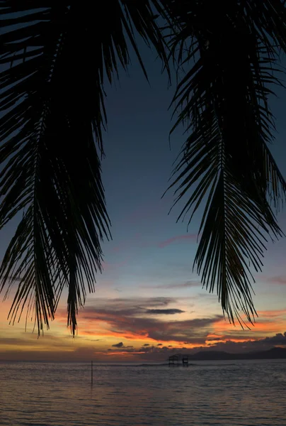 Sunset at lakey peak - west nusa tenggara- indonesia — Stock Photo, Image