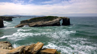 Ribadeo, Galiçya katedrallerin Beach