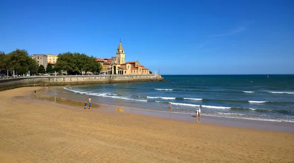 Landschap van Gijon, Asturias - Spanje — Stockfoto