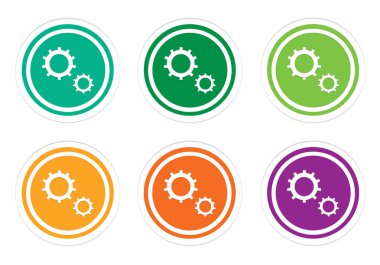 Gears'ın simgesi olan yuvarlak düğmelerinin ayarla