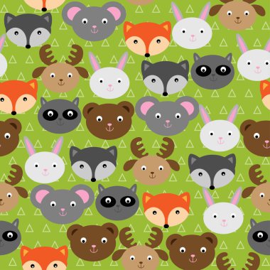 Orman hayvanları ile Seamless Modeli