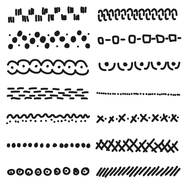 Elementos Desenhados Mão Ilustração Vetorial —  Vetores de Stock