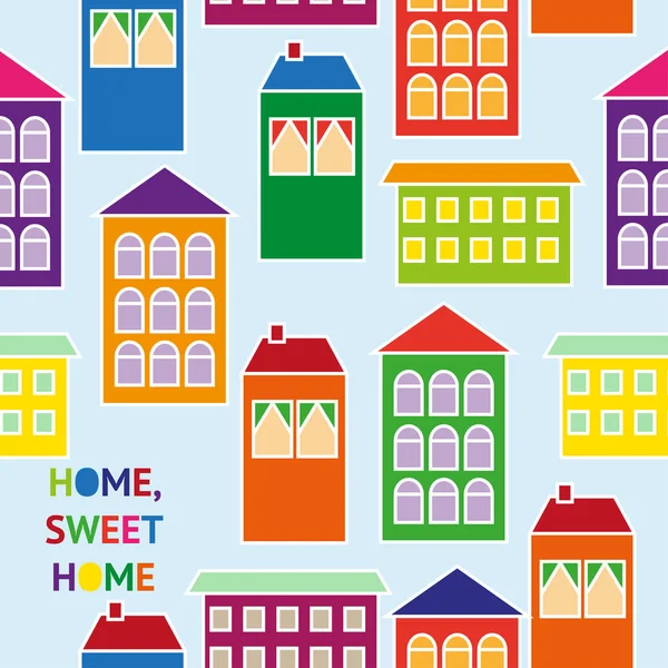 Seamless home sweet home background pattern