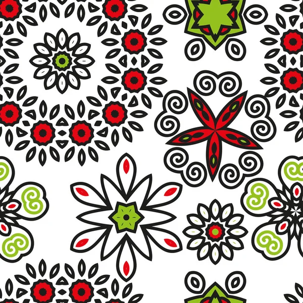 Illustration Vectorielle Motif Floral Sans Couture — Image vectorielle