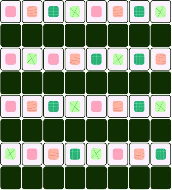 Japon suşisi kusursuz desen