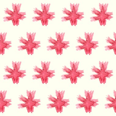 çiçek seamless modeli. vektör suluboya çiçek.