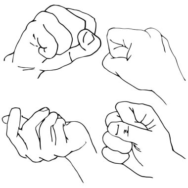 Doodle el koleksiyonu vektör illüstrasyonu