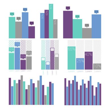 Infographic vektör illüstrasyonu için elementler 