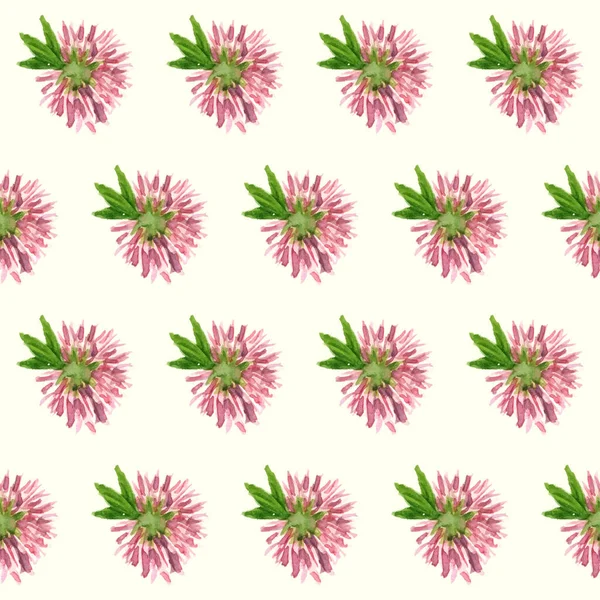 Florales Nahtloses Muster Vektor Aquarellblumen — Stockvektor