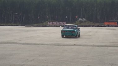 Moskova, Rusya - 19 Ağustos 2017: Tüm Rus Festivali Araba, Drift Yarışması