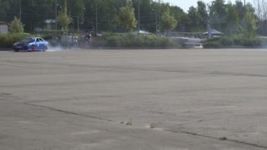 Moskova, Rusya - 19 Ağustos 2017: Tüm Rus Festivali Araba, Drift Yarışması