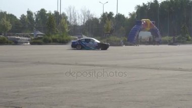 Moskova, Rusya - 19 Ağustos 2017: Tüm Rus Festivali Araba, Drift Yarışması