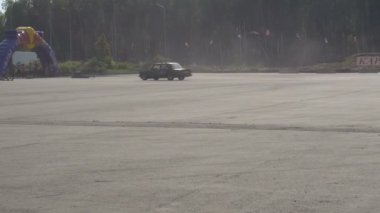 Moskova, Rusya - 19 Ağustos 2017: Tüm Rus Festivali Araba, Drift Yarışması