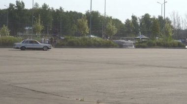 Moskova, Rusya - 19 Ağustos 2017: Tüm Rus Festivali Araba, Drift Yarışması