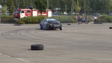 Moskova, Rusya - 19 Ağustos 2017: Tüm Rus Festivali Araba, Drift Yarışması