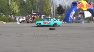 Moskova, Rusya - 19 Ağustos 2017: Tüm Rus Festivali Araba, Drift Yarışması