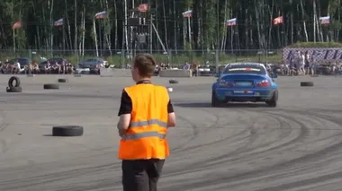 Moskova, Rusya - 19 Ağustos 2017: Tüm Rus Festivali Araba, Drift Yarışması