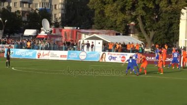 Kursk, Rusya Federasyonu - Eyl 20, 2017: Cska Moskova ve Avangard Kursk arasında bir futbol maçı