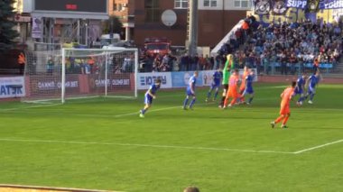 Kursk, Rusya Federasyonu - Eyl 20, 2017: Cska Moskova ve Avangard Kursk arasında bir futbol maçı