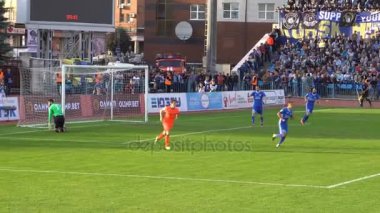 Kursk, Rusya Federasyonu - Eyl 20, 2017: Cska Moskova ve Avangard Kursk arasında bir futbol maçı