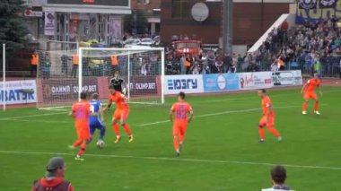 Kursk, Rusya Federasyonu - Eyl 20, 2017: Cska Moskova ve Avangard Kursk arasında bir futbol maçı