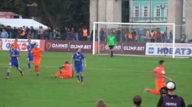 Kursk, Rusya Federasyonu - Eyl 20, 2017: Cska Moskova ve Avangard Kursk arasında bir futbol maçı