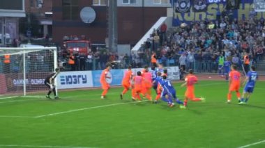 Kursk, Rusya Federasyonu - Eyl 20, 2017: Cska Moskova ve Avangard Kursk arasında bir futbol maçı