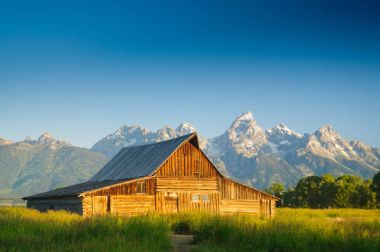 Eski Mormon ahır Teton Milli Parkı
