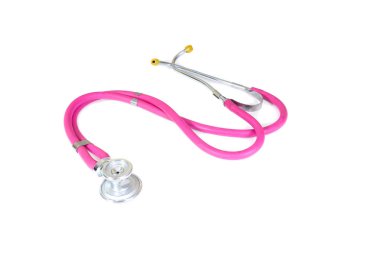 Beyaz bir yüzeye döşeme Stetoscope