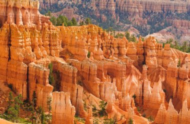 bryce canyon Milli Parkı bir parçası görünümünü