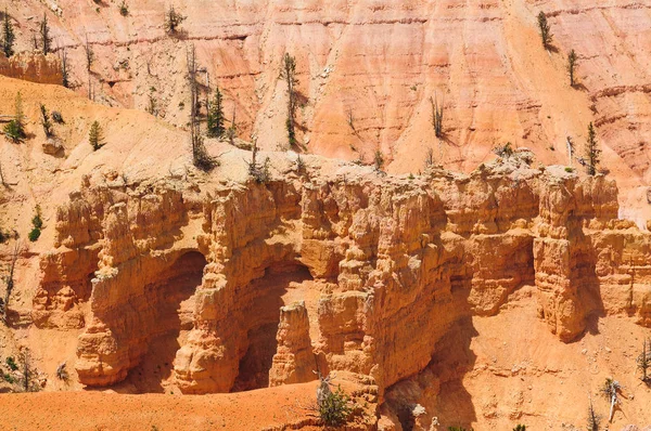 Součástí Červené Skalní Výchozy Hoodoo Cedar Brzdy Národní Park Utahu — Stock fotografie