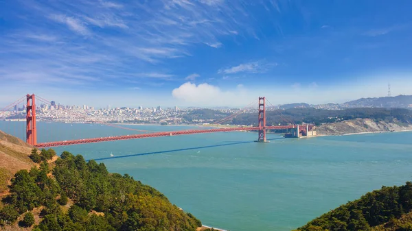 Angel Island & Golden Gate Bridge — Stock Photo, Image