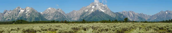Panoramic View Teton National Park — Stock Photo, Image