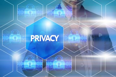 İş, teknoloji, internet ve ağ kavramı. Businessm