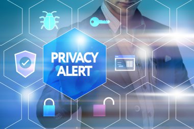 İş, teknoloji, internet ve ağ kavramı. Businessm