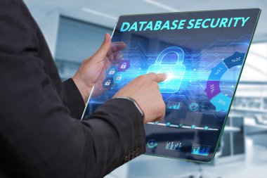 Ekonomi, teknoloji, Internet ve ağ kavramı. İş adamı