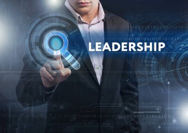 Ekonomi, teknoloji, Internet ve ağ kavramı. İş adamı