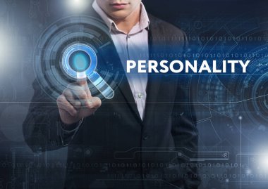 Ekonomi, teknoloji, Internet ve ağ kavramı. İş adamı