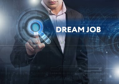 Ekonomi, teknoloji, Internet ve ağ kavramı. İş adamı