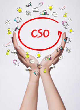 Teknoloji, internet, iş ve pazarlama. Genç iş wom