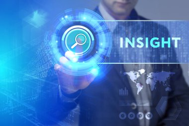 Ekonomi, teknoloji, Internet ve ağ kavramı. İş adamı