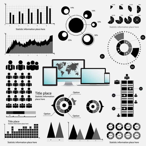 Infographic Elements - process infographics. Business infographi