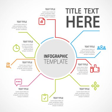İş Infographic kavramı - vektör küme, Infographic öğesi