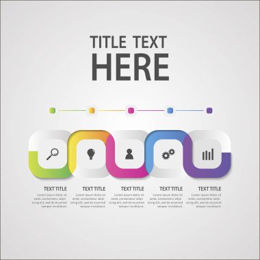 İş Infographic kavramı - vektör küme, Infographic öğesi