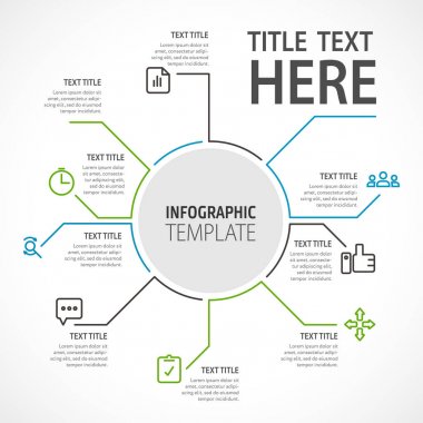 İş Infographic kavramı - vektör küme, Infographic öğesi