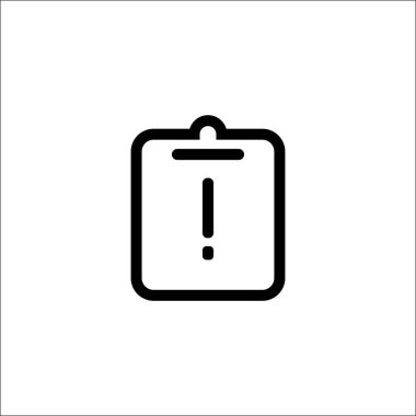 Beyaz arka plan üzerinde izole. Atama, son tarih, eksik simge vektör görüntüsü. Malzeme tasarımı için de kullanılabilir. Web uygulamaları, mobil uygulamalar ve basılı medya kullanım için uygundur..