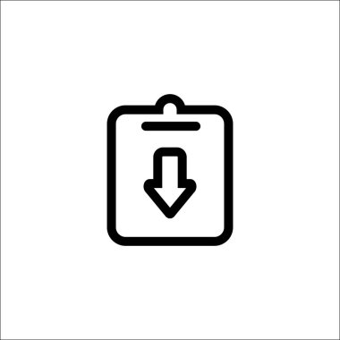 Beyaz arka plan üzerinde izole. Atama, son tarih, eksik simge vektör görüntüsü. Malzeme tasarımı için de kullanılabilir. Web uygulamaları, mobil uygulamalar ve basılı medya kullanım için uygundur..