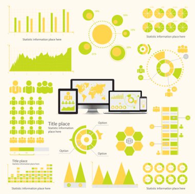 İnfographics öğeleri büyük kümesi. Eps10.