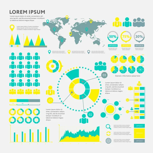 Big set of infographics elements. EPS10. — Stock Vector